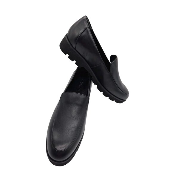 Vionic Shoes Womens Size 7 Kensley Slip On Loafer Black Leather Comfort (251) - Picture 2 of 11